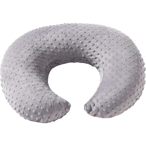Nursing Pillow and Positioner Breastfeeding and Bottle Feeding, Propping Baby, Tummy Time, Sitting Support, with Removable Polyester Cover, dots Fabric, for Baby Boy Baby Girl (Rose Gray)