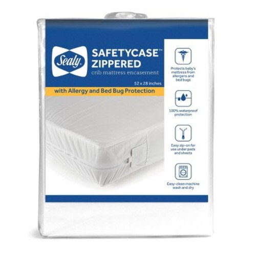 Sealy SafetyCase Protective Crib & Toddler Zippered Mattress Encasement