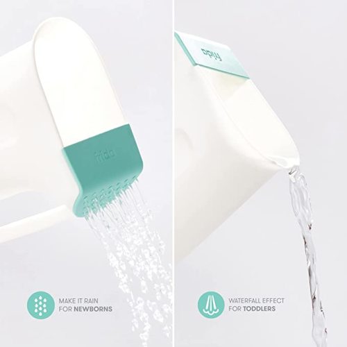 Frida Baby 4-in-1 Grow-with-Me Bath Tub & Control The Flow Rinser Cup Bath Time Kit