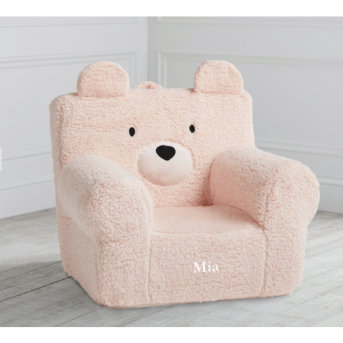 Kids Anywhere Chair®, Blush Sherpa Bear | Pottery Barn Kids