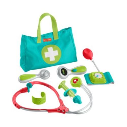 Fisher-Price Medical Kit 7-Piece Doctor Toys Preschool Pretend Play Set for Ages 3+ years