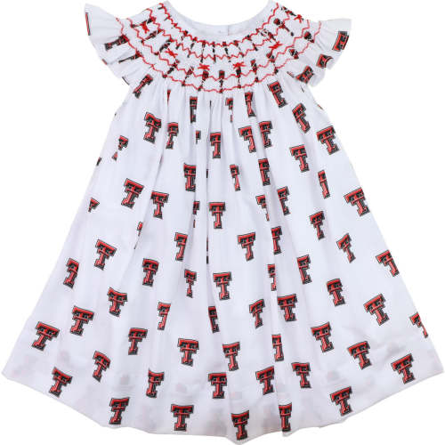 Officially Licensed Smocked Texas Tech Dress – Cecil & Lou
