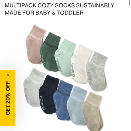 Multipack Cozy Socks Sustainably Made for Baby & Toddler | Honest Baby Clothing