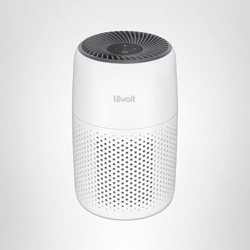 LEVOIT Air Purifiers for Bedroom Home Dorm, AHAM VERIFIDE, 3-in-1 Filter Cleaner With Aroma Pad, Filters Smoke, Allergens, Pet Dander, Odor, Dust, Office, Desktop, Core Mini-P, White