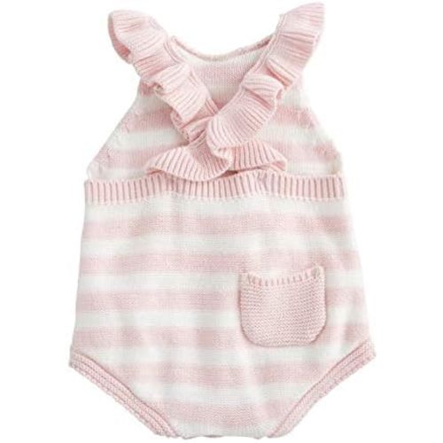 Mud Pie baby-boys Knit Pink Stripe BubbleKNIT PINK STRIPE BUBBLE