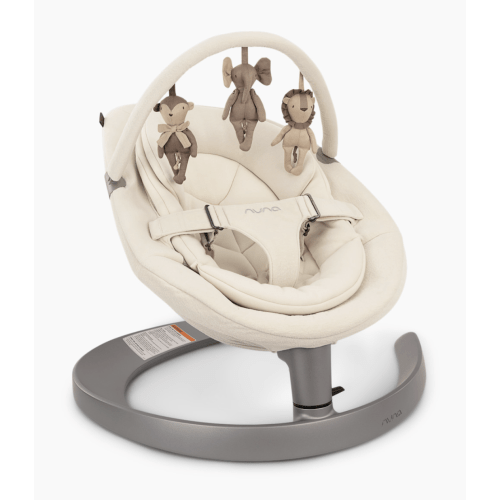 Nuna LEAF Grow Baby Seat & Rocker with Toy Bar - Driftwood
