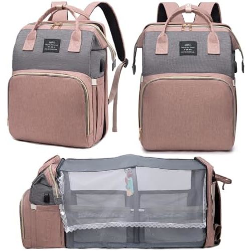 Multifunctional Baby Diaper Bag Backpack with Changing Station Baby Bag for Moms, Dads, Shower Gifts for Newborn Essentials