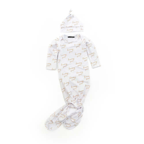 Heaven Sent All Over Print Baby Sleeper & Matching Beanie – OUR HOUSE ABOVE