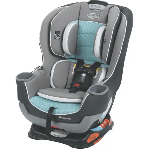 Graco Extend2Fit Convertible Car Seat, Spire, Safe and Comfortable Ride Designed for Growing Children