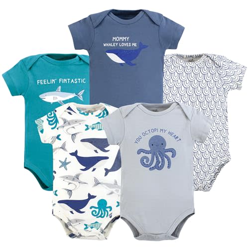 Touched by Nature Unisex Baby Organic Cotton Bodysuits