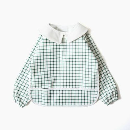 Picolette by Olivia Culpo Long Sleeve Bib - Green Gingham