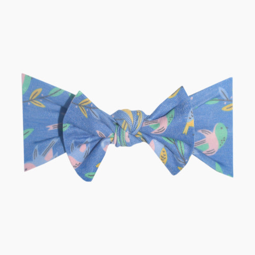 Copper Pearl Knit Headband Bow - Birdie