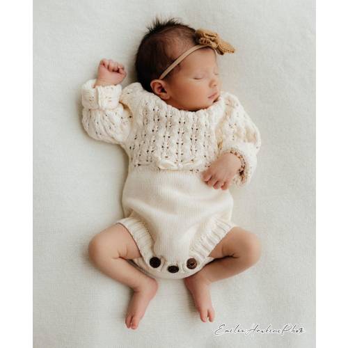 Cream Zoya Romper Set – Olive and Cradle