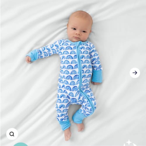 Blue Rainbows Zippy - Little Sleepies