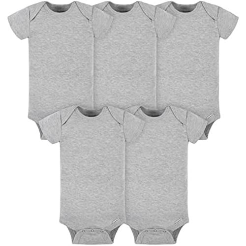 Gerber Baby 5-Pack Solid Onesie Bodysuits