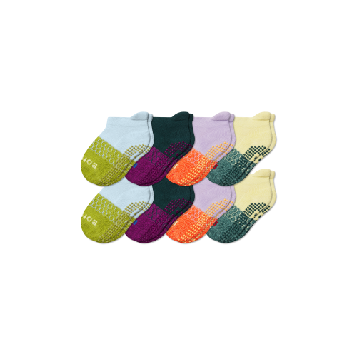 Toddler Gripper Ankle Sock 8-Pack
