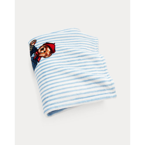 Teddy Bear Stripe Throw Blanket | Ralph Lauren