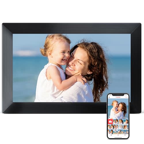 Digital Picture Frame, Frameo WiFi 10.1 Inch 1280*800IPS HD Touch Screen Digital Photo Frame, 16GB Memory, Auto-Rotate, Share Picture Video, Birthday Gifts for Women, Gifts for Mom, Dad, Wedding Gifts
