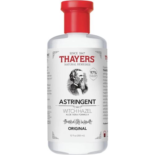 THAYERS Original Witch Hazel Astringent with Aloe Vera, 12 Ounce Bottle