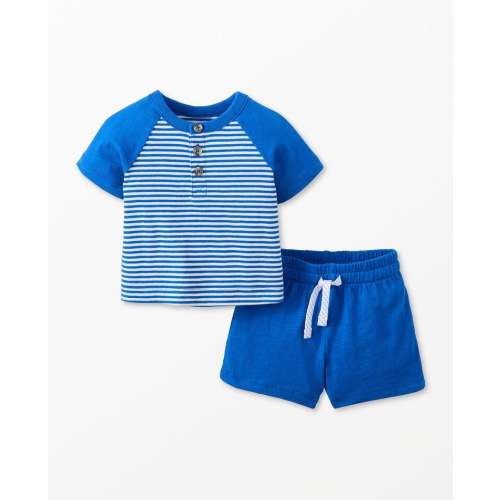 Baby Henley T-Shirt & Shorts Set | Hanna Andersson