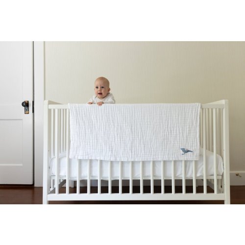 Snow All-Season Organic Muslin Mini Blanket