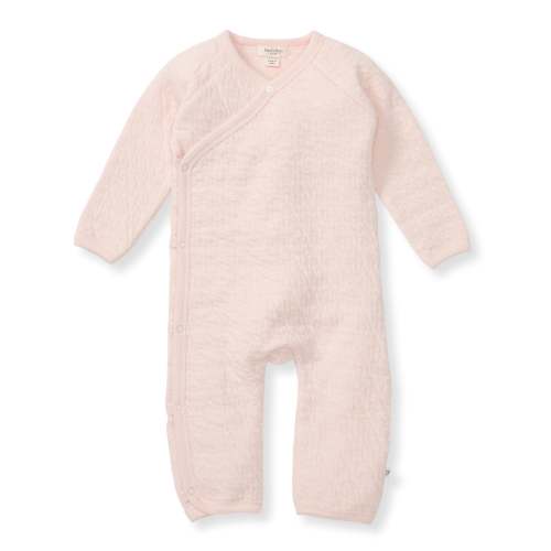 Organic Cotton Quilted Bee Wrap-Front Baby Jumpsuit - Ranunculus – Burt's Bees Baby