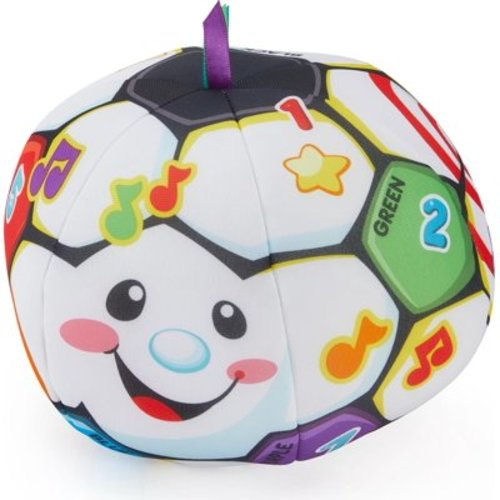 Fisher-Price Baby to Toddler Toy Laugh & Learn Singin’ Soccer Ball Musical Plush with Educational Phrases for Infants Ages 6+ Months Exclusive