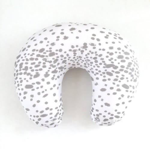 Nursing Pillow Cover Dots in Dove. Nursing Pillow. by Iviebaby