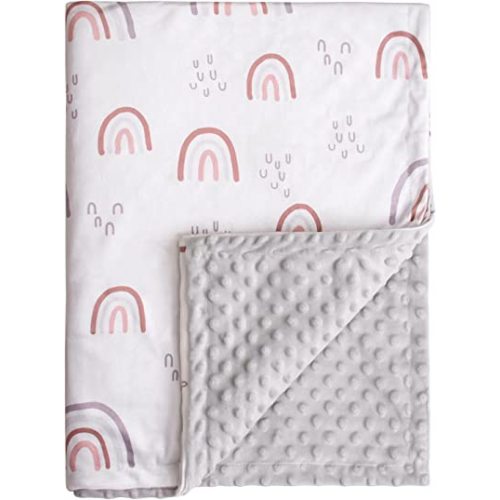 Soarwg Kids Baby Blanket Unisex Newborn, Super Soft Comfy Rainbow Blanket, for Toddler Baby Nursery Bed Blankets Stroller Crib Shower Gifts, 30 x 40 Inch