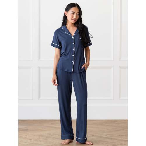 Women's Bamboo Stretch-Knit Short Sleeve & Pant PJ Set | Cozy Earth
