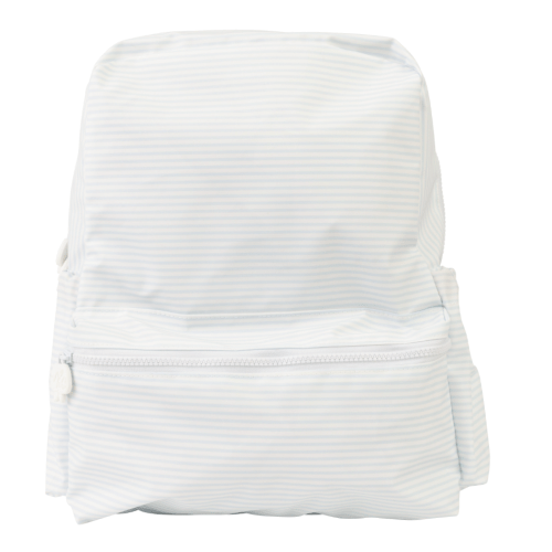 The Backpack in Light Blue Stripe