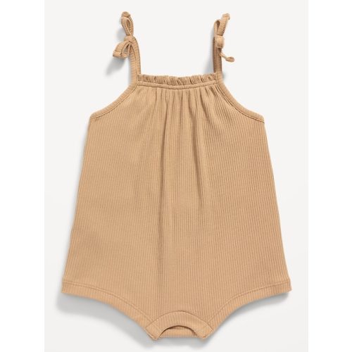 Tie-Bow One-Piece Romper for Baby, Graham Flowers, 0-3M