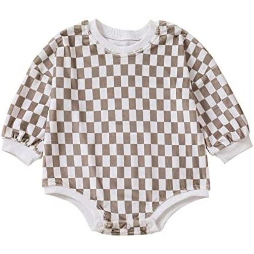 Kayotuas Baby Neutral Clothes Cute Bubble Romper Sweatshirt Oversized Long Sleeve Bodysuit Warm Fleece Sweater Onesie Outfits