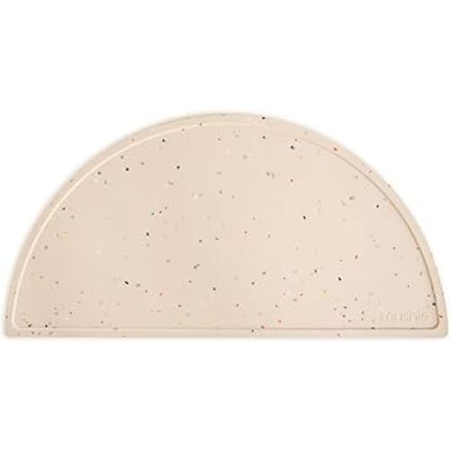 mushie Silicone Placemat for Kids | BPA-Free Non-Slip Design (Vanilla Confetti)