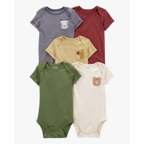 Baby 5-Pack Short-Sleeve Bodysuits - Carter's | Carter's
