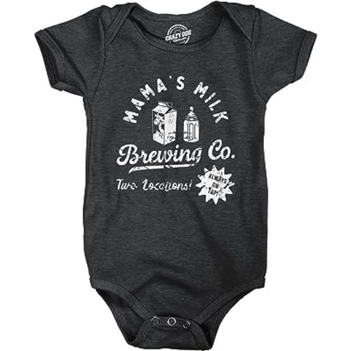 Mamas Milk Brewing Co Baby Bodysuit Funny Breast Feeding Brewery Joke Jumper for Infants