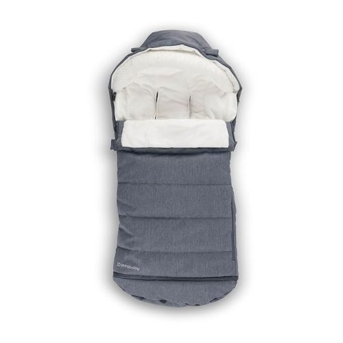 UPPAbaby CozyGanoosh 2-in-1 Seasonal Footmuff - Easily Attaches to UPPAbaby Strollers + RumbleSeat – Versatile, Ultra-Plush Zip-Out Liner for Cold Weather - Julian (Dusty Blue)
