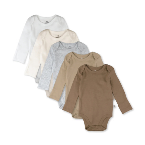 5-Pack Organic Cotton Long Sleeve Bodysuits | Honest Baby Clothing
