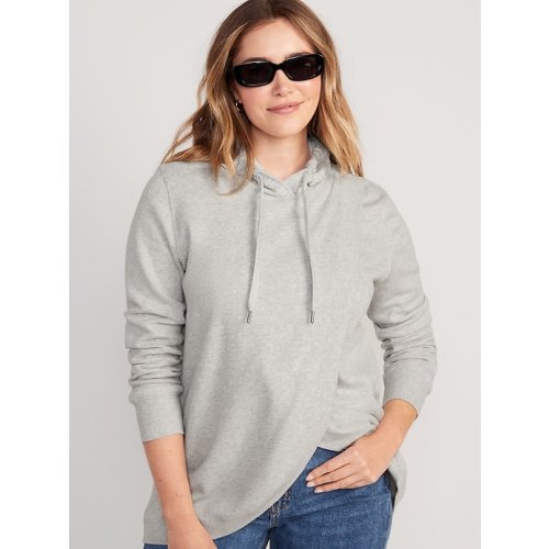 Maternity Cross-Front Nursing Pullover Hoodie
