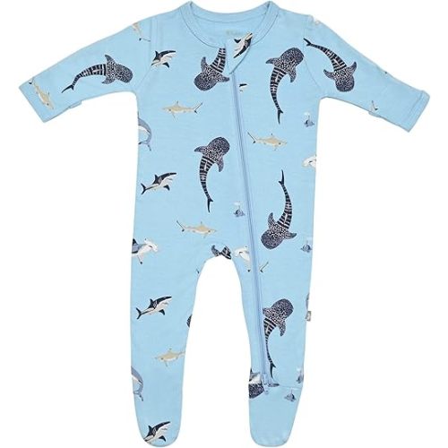 KYTE BABY Unisex Zipper Closure Footies, Rayon Made From Bamboo, 0-24 Months