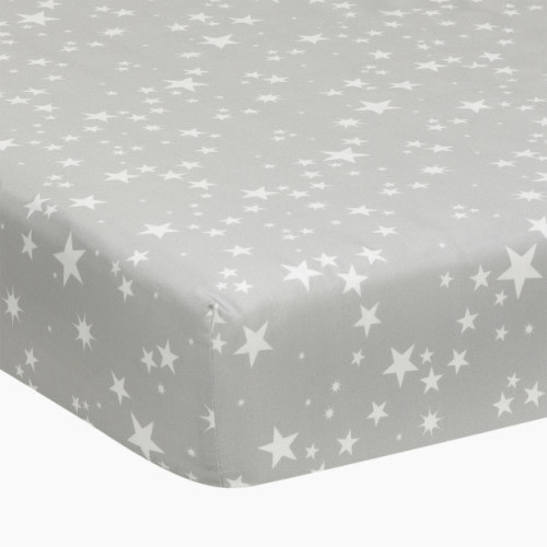 Lambs & Ivy Cotton Fitted Crib Sheet - Milky Way