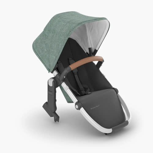 Rumbleseat V2+ Emmett - Green Mélange | Silver Frame | Saddle Leather - Emmett - UPPAbaby