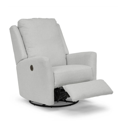 Best Chairs Heatherly Power Swivel Glider Recliner