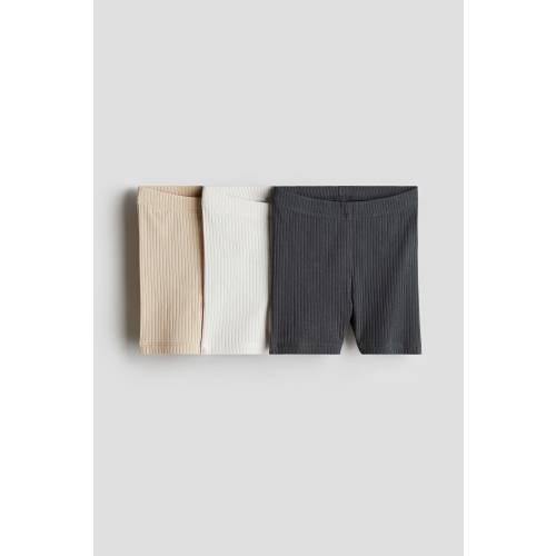 3-PACK RIBBED BIKE SHORTS