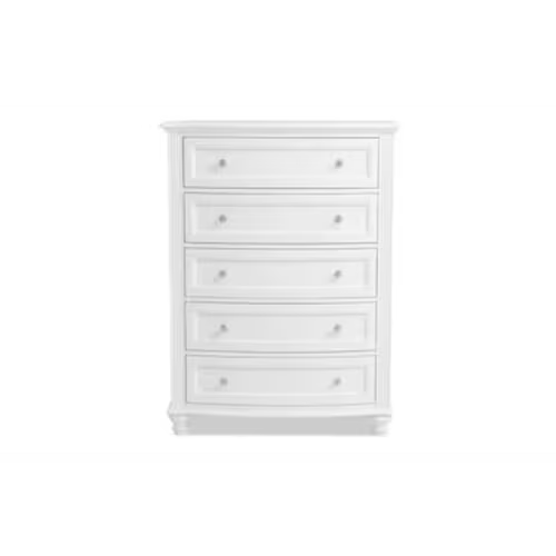 Madelyn White 5 Drawer Chest
