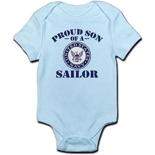 CafePress Proud Son Of A US Navy Sailor Infant Baby Bodysuit