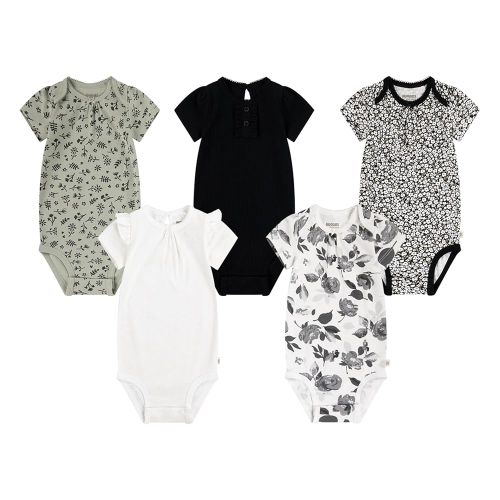 Huggies unisex-baby 5-pack Elevated Bodysuit