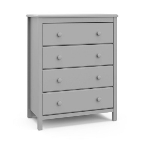 Storkcraft Alpine 4 Drawer Dresser, Color: Pebble Gray