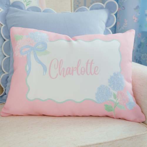 Throw Pillow | Personalized Hydrangeas