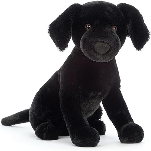 Jellycat Pippa Black Labrador Dog Stuffed Animal, 9.5 inches | Dogs & Puppies Plush Toy | Classic Children's Gift